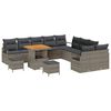 vidaXL Tuin Sofa Set 13 st 12-Aantal zitplaatsen Grijs