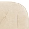vidaXL Eetkamerstoelen draaibaar 2 st fluweel crèmekleurig
