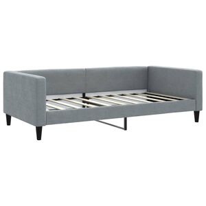 vidaXL Slaapbank 100x190 cm stof lichtgrijs