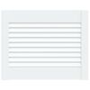 vidaXL Kastdeur met lamellen 39,5x49,4 cm massief grenenhout wit