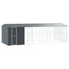 vidaXL Vogelkooi Antraciet 860 x 310 x 247 cm Gegalvaniseerd staal