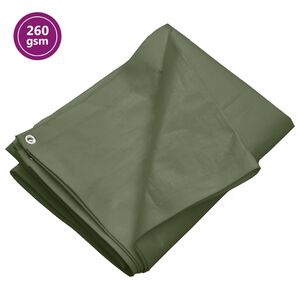 vidaXL Dekzeil 260 g/m&sup2; 2x3 m HDPE groen