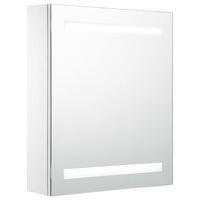 vidaXL Badkamerkast met spiegel en LED 50x13,5x60 cm