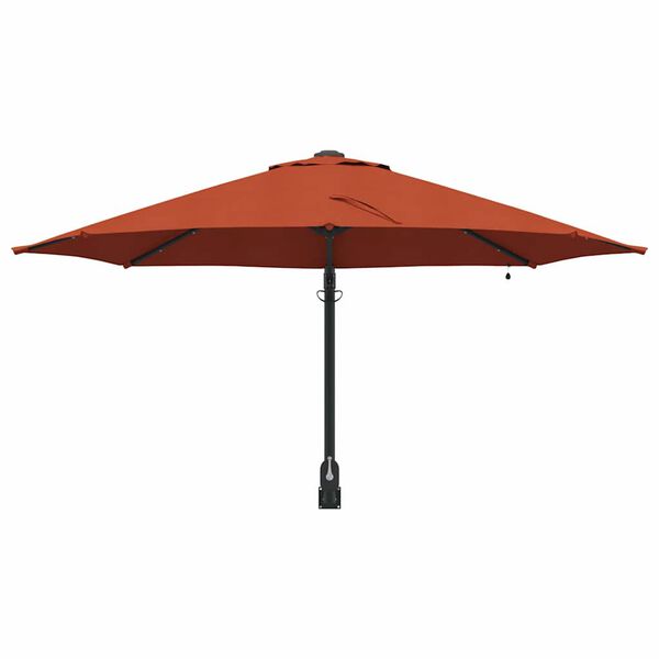 vidaXL Tuinparasol Terracotta 248 x 248 x 148 cm Polyester en staal