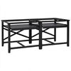 vidaXL Wasmachineverhoger 2 st Zwart 120 x 56 x 52 cm Staal