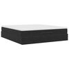 vidaXL Ottoman bed met matras 160x200cm fluweel zwart