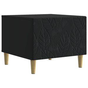 vidaXL Salontafel Zwart 50 x 49 x 40 cm Bewerkt hout