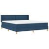 vidaXL Boxspringbed met matras Blauw 200 x 180 cm Polyester