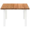 vidaXL Eettafel rechthoekig 180x120x74 cm massief eikenhout lichtbruin