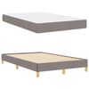 vidaXL Boxspringbed met matras Taupe 120 x 200 cm Stof