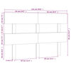 vidaXL Hoofdbord 124x3x81 cm massief grenenhout wit