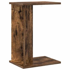 vidaXL Bijzettafel Gerookt eiken 35 x 25 x 50 cm Bewerkt hout