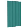 vidaXL Dakpanelen 12 st 80x45 cm gegalvaniseerd staal groen