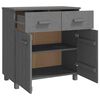 vidaXL Dressoir HAMAR 79x40x80 cm massief grenenhout donkergrijs