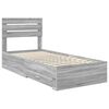 vidaXL Bedframe met lade met hoofdeinde met opslag Bewerkt hout