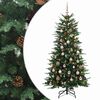 vidaXL Kunstmatige Inklapbare Kerstboom 150 cm 150 LED's Warmwit