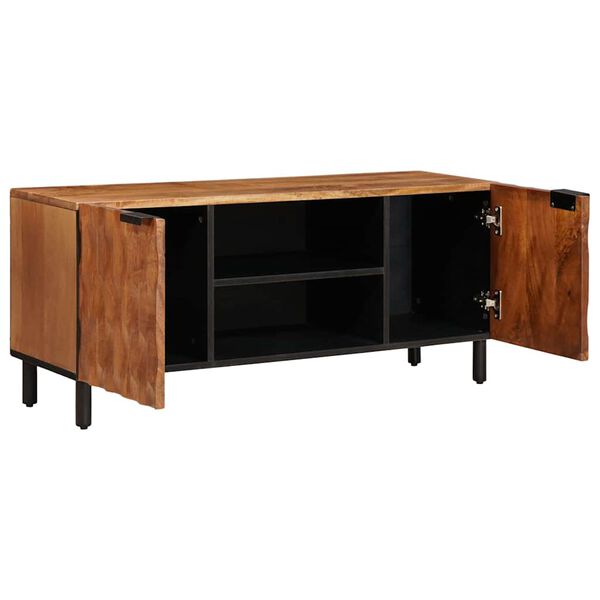 vidaXL TV-kast met plank Acacia Bruine Afwerking 105 x 33 x 46 cm
