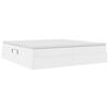 vidaXL Opslag bed met matras met matras Wit 200 x 200 cm Nep Leer