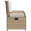vidaXL Tuinstoelen 2 st verstelbaar poly rattan beige