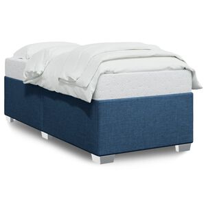 vidaXL Bedframe zonder matras 80x200 cm stof blauw