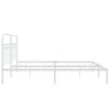 vidaXL Bedframe met hoofdbord metaal wit 193x203 cm