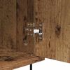 vidaXL Dressoir Wandgemonteerd Oudhout 40 x 35 x 70 cm Bewerkt hout