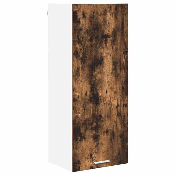 vidaXL Hangkast met opslag Gerookt eiken 40 x 31 x 100 cm Bewerkt hout