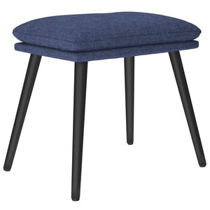 vidaXL Voetenbank 45x29,5x35 cm stof blauw