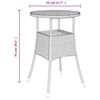 vidaXL 5-delige Bistroset met kussens poly rattan zwart