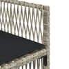 vidaXL 13-delige Tuinset met kussens poly rattan lichtgrijs
