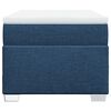 vidaXL Boxspring met matras stof blauw 80x200 cm