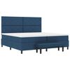 vidaXL Boxspringbed met matras met hoofdeinde Blauw 200 x 200 cm Stof
