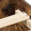 vidaXL Bedframe met hoofd- en voeteneinde gerookt eiken 120x200 cm