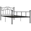 vidaXL Bedframe metaal zwart 100x200 cm