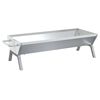 vidaXL Barbecueplaat 118x42x30,5 cm roestvrij staal zilverkleurig