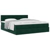 vidaXL Ottoman bed met matras 160x200cm fluweel donkergroen
