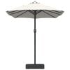 vidaXL Tuinparasol Zand en Antraciet 385 x 209 x 244 cm Polyester
