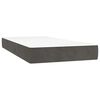vidaXL Boxspring met matras en LED fluweel donkergrijs 120x190 cm
