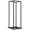 vidaXL Haardhoutrek met basis 37x37x113 cm staal zwart
