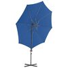 vidaXL Zweefparasol met stalen paal 300 cm azuurblauw