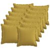 vidaXL Kussen 12 st HOUTEN Lichtgroen 40 x 40 cm Faux Linnen