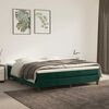 vidaXL Boxspring met matras fluweel donkergroen 180x200 cm