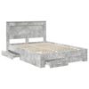vidaXL Bedframe met lade met hoofdeinde met opslag Bewerkt hout