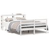 vidaXL Bedframe zonder matras massief grenenhout wit 150x200 cm