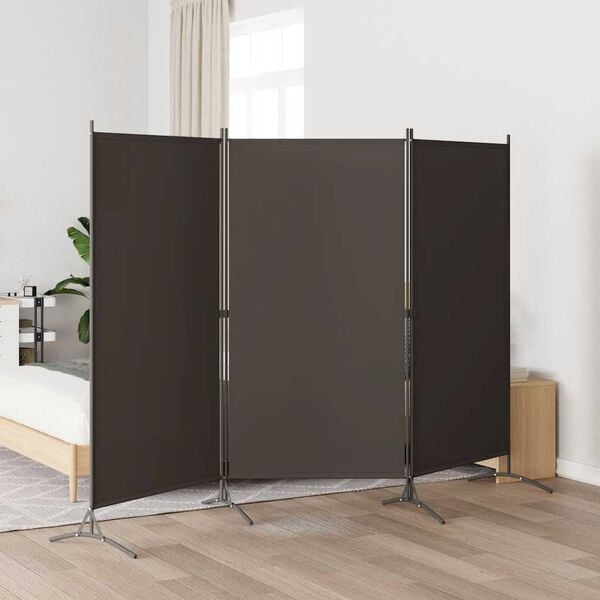 vidaXL Kamerscherm met 3 panelen 260x180 cm antraciet