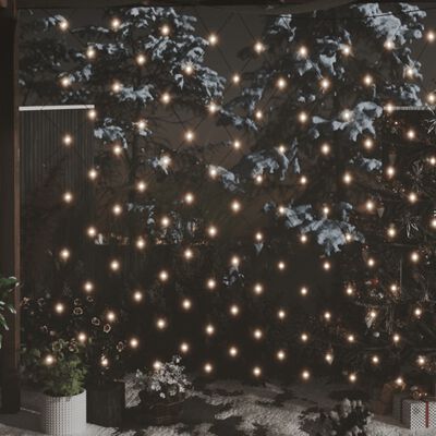 vidaXL Kerstnetverlichting 204 LED's binnen en buiten 3x2 m warmwit