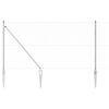 vidaXL Afrasteringspaal Zilver 10 x 1,2 m (25 mm gaas) Staal