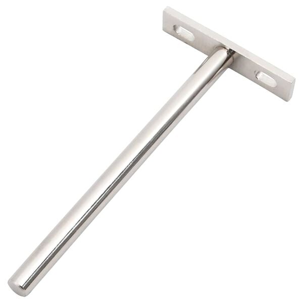 vidaXL Zwevende plankdragers 12st onzichtbaar &Oslash;10x150 mm koolstofstaal