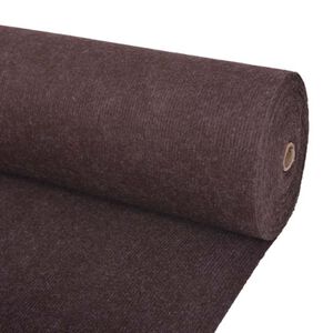 vidaXL Tapijt Bruin 1,2 x 10 m Polyester