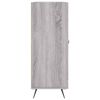 vidaXL Dressoir 69,5x34x90 cm bewerkt hout grijs sonoma eikenkleurig